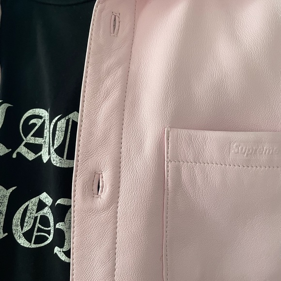 ジャケット・アウター Supreme Leather Shirt SUPREME LEATHER SHIRT 21AW